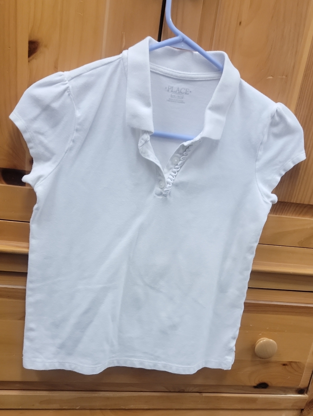 3 The Children's Place Ruffle-Trim Polo School Uniform Shirt